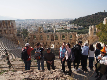 The theatre of Dionysus Acropolis Athens 1